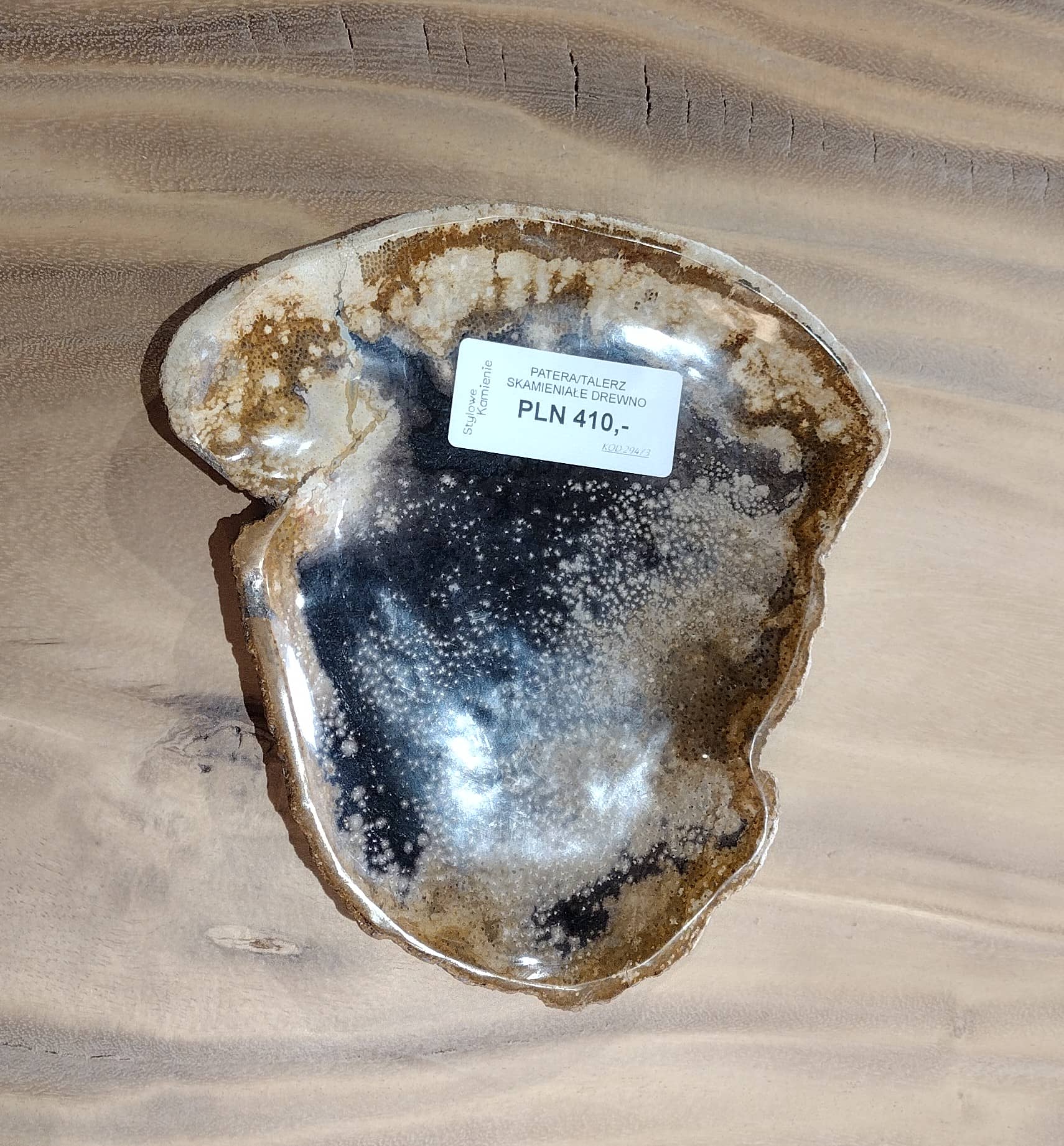 Patera ze skamieniałego drewna #29473 Patera ze skamieniałego drewna #29473