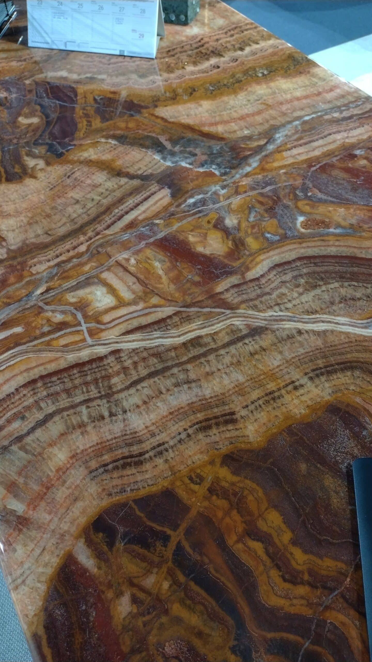 Stół - kamień naturalny, onyx passion red #02441 Stół - kamień naturalny, onyx passion red #02441
