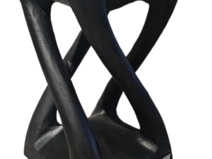 Taboret drewno egzotyczne #30500A M5 czarne Taboret drewno egzotyczne #30500A M5 czarne
