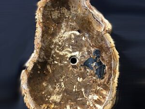 Umywalka nablatowa z kamienia naturalnego, skamieniałego drewna #44275 Umywalka nablatowa z kamienia naturalnego, skamieniałego drewna #44275