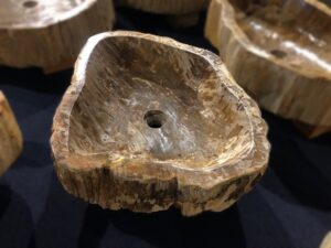 Umywalka nablatowa z kamienia naturalnego, skamieniałego drewna #44267 Umywalka nablatowa z kamienia naturalnego, skamieniałego drewna #44267