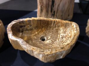 Umywalka nablatowa z kamienia naturalnego, skamieniałego drewna #43397 Umywalka nablatowa z kamienia naturalnego, skamieniałego drewna #43397